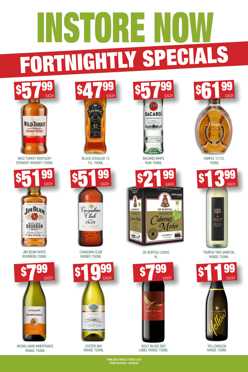 September Bottle Shop Specials West Ryde