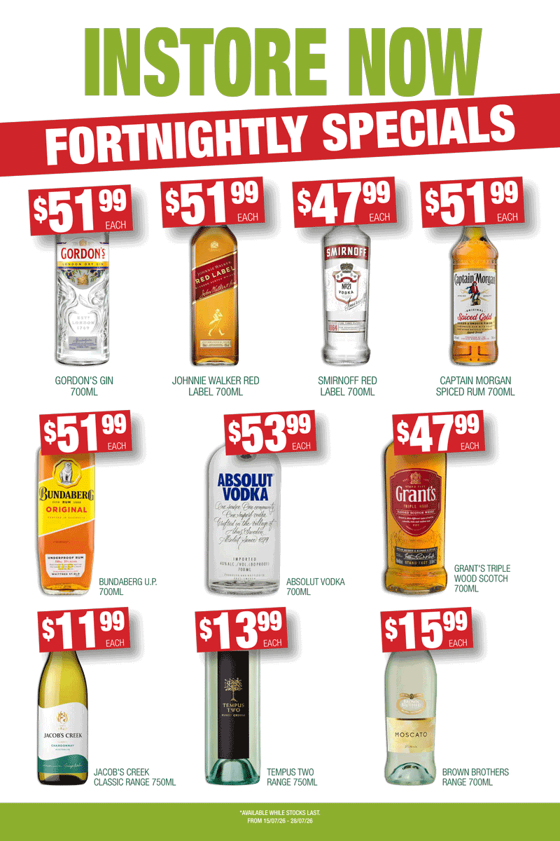 July Bottle Shop Specials West Ryde