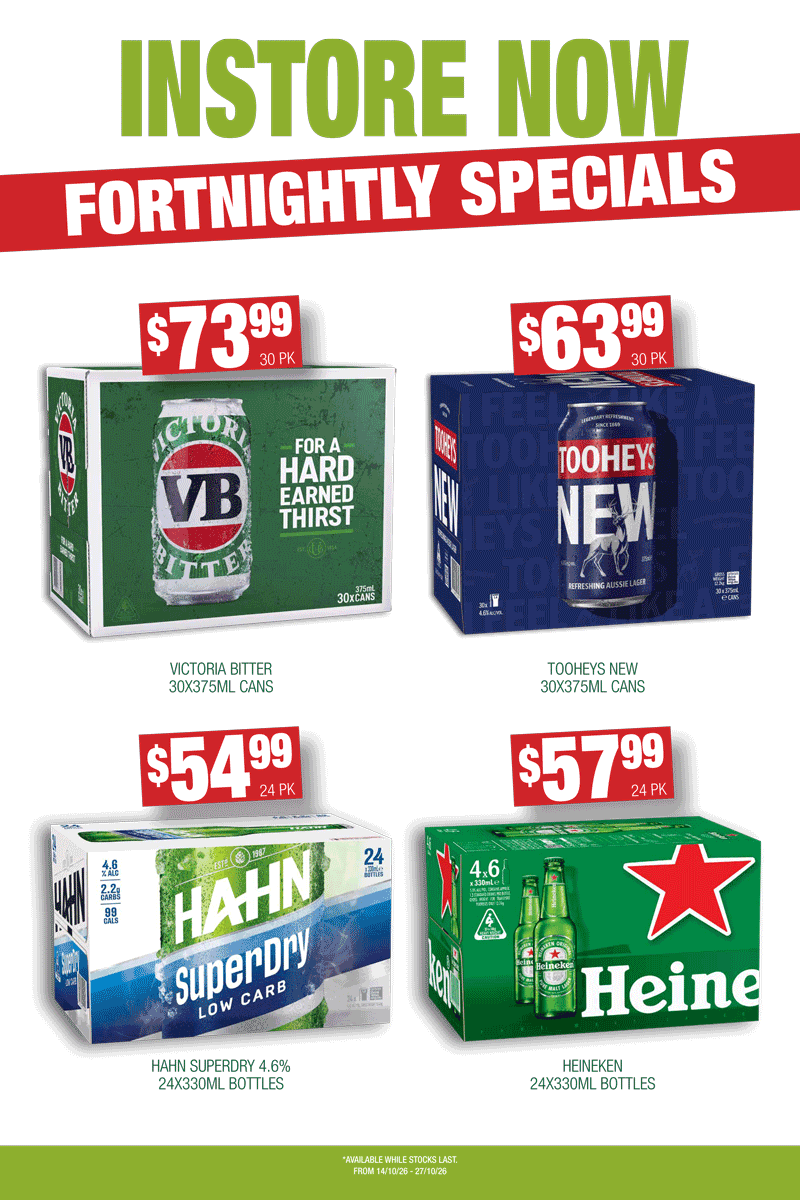 October Bottle Shop Specials West Ryde